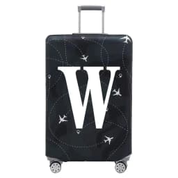 Stretch Fabric Luggage Protective Cover Dust Cover Anti-Scratch Suitcase Suit for 18-32 Inch Bag White Letter Travel Accessories