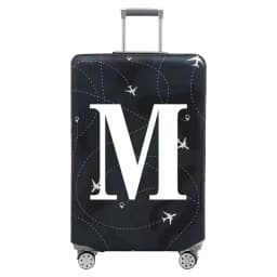 Stretch Fabric Luggage Protective Cover Dust Cover Anti-Scratch Suitcase Suit for 18-32 Inch Bag White Letter Travel Accessories