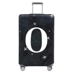 Stretch Fabric Luggage Protective Cover Dust Cover Anti-Scratch Suitcase Suit for 18-32 Inch Bag White Letter Travel Accessories