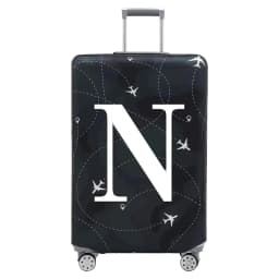 Stretch Fabric Luggage Protective Cover Dust Cover Anti-Scratch Suitcase Suit for 18-32 Inch Bag White Letter Travel Accessories