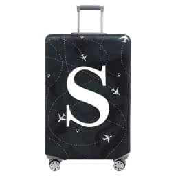 Stretch Fabric Luggage Protective Cover Dust Cover Anti-Scratch Suitcase Suit for 18-32 Inch Bag White Letter Travel Accessories