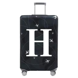 Stretch Fabric Luggage Protective Cover Dust Cover Anti-Scratch Suitcase Suit for 18-32 Inch Bag White Letter Travel Accessories