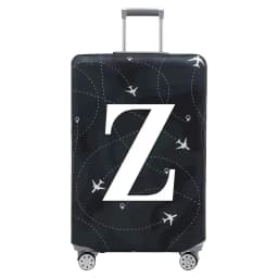 Stretch Fabric Luggage Protective Cover Dust Cover Anti-Scratch Suitcase Suit for 18-32 Inch Bag White Letter Travel Accessories