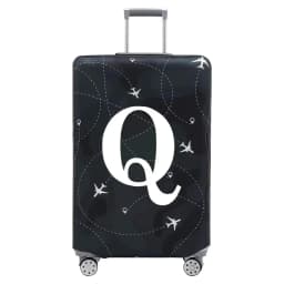 Stretch Fabric Luggage Protective Cover Dust Cover Anti-Scratch Suitcase Suit for 18-32 Inch Bag White Letter Travel Accessories