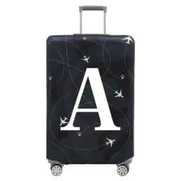 Stretch Fabric Luggage Protective Cover Dust Cover Anti-Scratch Suitcase Suit for 18-32 Inch Bag White Letter Travel Accessories
