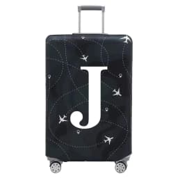 Stretch Fabric Luggage Protective Cover Dust Cover Anti-Scratch Suitcase Suit for 18-32 Inch Bag White Letter Travel Accessories