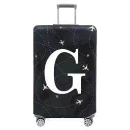 Stretch Fabric Luggage Protective Cover Dust Cover Anti-Scratch Suitcase Suit for 18-32 Inch Bag White Letter Travel Accessories