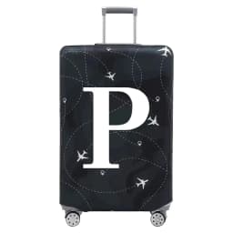 Stretch Fabric Luggage Protective Cover Dust Cover Anti-Scratch Suitcase Suit for 18-32 Inch Bag White Letter Travel Accessories