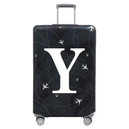 Stretch Fabric Luggage Protective Cover Dust Cover Anti-Scratch Suitcase Suit for 18-32 Inch Bag White Letter Travel Accessories