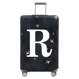 Stretch Fabric Luggage Protective Cover Dust Cover Anti-Scratch Suitcase Suit for 18-32 Inch Bag White Letter Travel Accessories