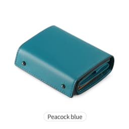 Simple Men's Short Wallet Stylish Business Tri-Fold Credit Card Holder Multi-Functional PU Leather Portable Handbag/Coin Purse