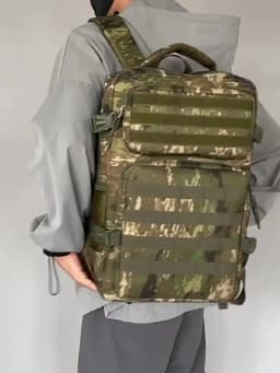 Tactical Backpacks Men's Camouflage Backpack, Hiking And Camping Backpack, LargeCapacity Multi-layer Outdoor Sports Backpack
