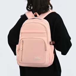 Macaron Gentle Solid Color Backpack Lightweight Load Reducing Multi-layer Storage Student School Bags Campus Commuting Backpack