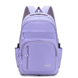 Macaron Gentle Solid Color Backpack Lightweight Load Reducing Multi-layer Storage Student School Bags Campus Commuting Backpack