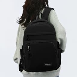 Macaron Gentle Solid Color Backpack Lightweight Load Reducing Multi-layer Storage Student School Bags Campus Commuting Backpack
