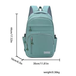 Macaron Gentle Solid Color Backpack Lightweight Load Reducing Multi-layer Storage Student School Bags Campus Commuting Backpack