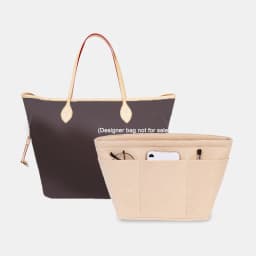 Used For Neverfull Shopping Bag Insert Organizer,PM MM GM Storage Bag Top Zipper 12 Pockets,tote Bag Inner Pouch Liner