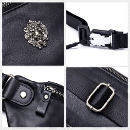 GenuineLeather Fanny Packs for Men Belt Bag Fashionable Waist Pack Sling Crossbody Bag for Workout Travel Camping Hiking Walking