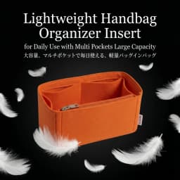 Felt Organizer Insert Thickened Sturdy Bag Shaper Multi Compartment Zipper Design Foldable Liner Pouch For Lunch Bag Tote Bag