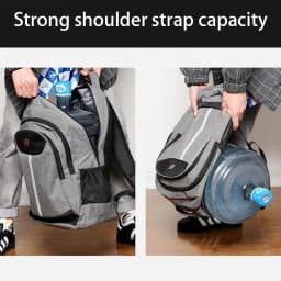Durable Wearproof Oxford Backpack High-capacity Multi-zipper Laptop Bag for Men Women Work, School and Outdoor Activities