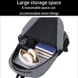 Durable Wearproof Oxford Backpack High-capacity Multi-zipper Laptop Bag for Men Women Work, School and Outdoor Activities