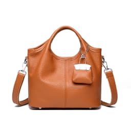 100% cowhide Tote Bags for Work Commuting Carrying Bag College Style Student Outfit Book Shoulder Bags Bolsos Para Mujer wallet