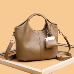 100% cowhide Tote Bags for Work Commuting Carrying Bag College Style Student Outfit Book Shoulder Bags Bolsos Para Mujer wallet