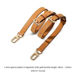 Genuine Vachetta leather crossbody Adjustable strap for LV bag Shoulder straps for bag keepall Speedy Alma Neverfull replacement