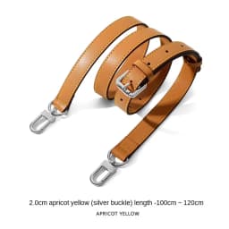 Genuine Vachetta leather crossbody Adjustable strap for LV bag Shoulder straps for bag keepall Speedy Alma Neverfull replacement