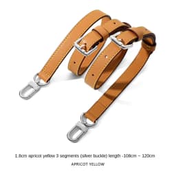 Genuine Vachetta leather crossbody Adjustable strap for LV bag Shoulder straps for bag keepall Speedy Alma Neverfull replacement