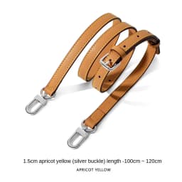 Genuine Vachetta leather crossbody Adjustable strap for LV bag Shoulder straps for bag keepall Speedy Alma Neverfull replacement