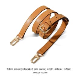 Genuine Vachetta leather crossbody Adjustable strap for LV bag Shoulder straps for bag keepall Speedy Alma Neverfull replacement