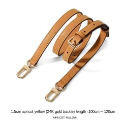 Genuine Vachetta leather crossbody Adjustable strap for LV bag Shoulder straps for bag keepall Speedy Alma Neverfull replacement