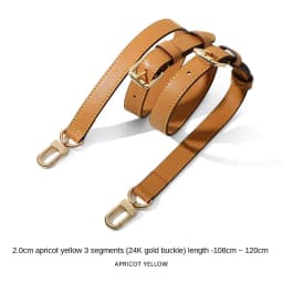 Genuine Vachetta leather crossbody Adjustable strap for LV bag Shoulder straps for bag keepall Speedy Alma Neverfull replacement