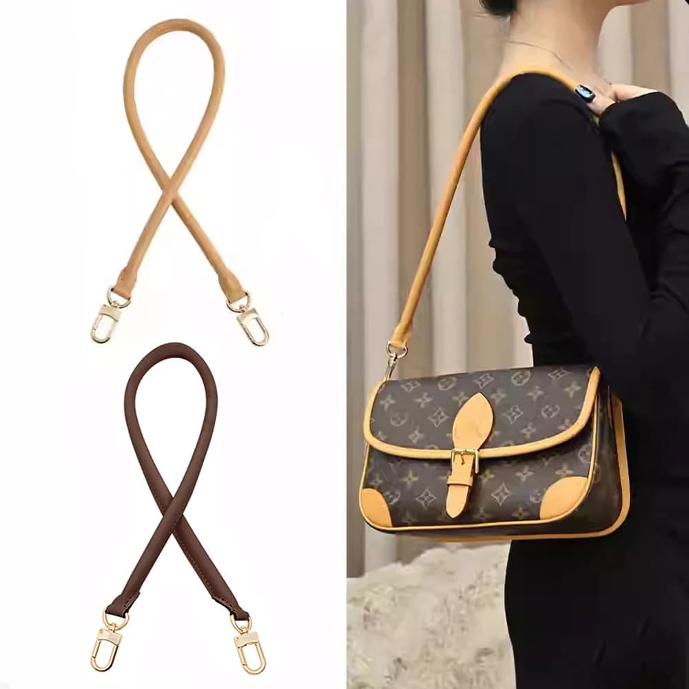 Cowhide Leather Shoulder Strap for Speedy Trunk20 Carryall Diane Women Bag Soft Replacement Bag Strap Modification Accessories