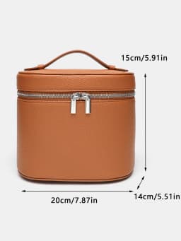 Light luxury, simple and portable handheld storage bag, large capacity makeup storage bag