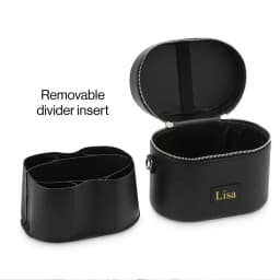 Customized Name PU Leather Cosmetic Bag: Simple, Portable, Crossbody, Hand-Carry, Large Capacity for Travel