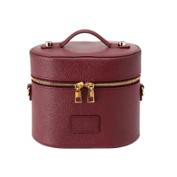 Customized Name PU Leather Cosmetic Bag: Simple, Portable, Crossbody, Hand-Carry, Large Capacity for Travel
