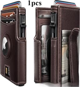 Men's Short Bifold Aluminum Case Wallet, Multi Card Slot Credit Card Holder, Durable Metal Wallet Ideal for Business & Daily Use