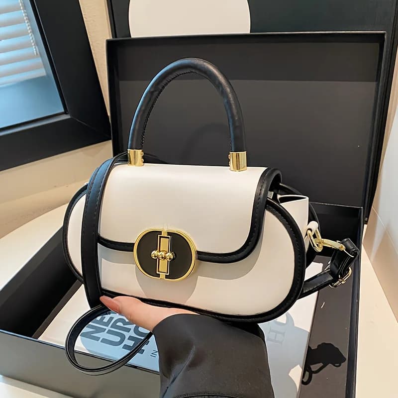 Women's Elegant Small Square Crossbody Bag Luxury High-End Style Unique Design Multi-Functional Casual Handbag for Work Weekend