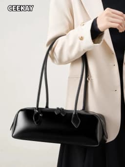 2026 Korean Luxury Bag Vintage Long Shoulder Bag Handbags Ladies Underarm Bag Shopping Bag Genuine Leather Bag Woman Hand Bag