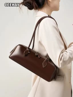 2026 Korean Luxury Bag Vintage Long Shoulder Bag Handbags Ladies Underarm Bag Shopping Bag Genuine Leather Bag Woman Hand Bag