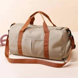 2025 New Fitness Bag Fashion Luggage Bag Men's Casual Large Capacity Sports Handbag Travel Storage Luggage Bag Simple Zipper Bag