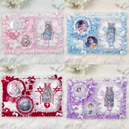Ita Bag Accessories Anime Badge Card Holder Cute Ribbon Lace Pin Organizer Ita Bag Decorative Insert Board Badge Display Storage