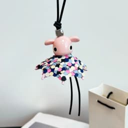 Luxury Designer Leather Cute Elf Charm For Women's Bags Fashion High-end Exquisite Workmanship Bag Decoration Bag Accessories