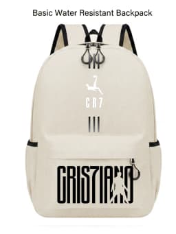 Football CR7 Backpack Graffiti Art Cartoon Print SchoolBAG Backpack Lightweight Casual Daypack for Students Travel