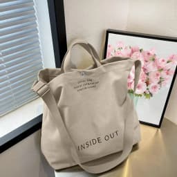 Large Tote Bag for Women, Canvas Bag Women Gift, Fashion Crossbody 16oz 100% Cotton Bag, Large Capacity Shoulder Bag pd