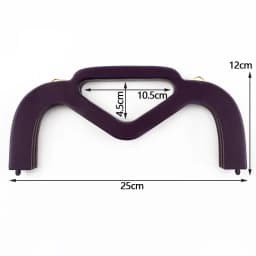 1Pc 25cm Wooden Bag Handle for Purse Frame Wallet Clourse Clip Kiss Clasp Women's Handbag DIY Sewing Bracket Bags Accessories