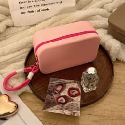 Zipper Pouch Silicone Storage Bag ID Credit Card Holder Lipstick Bags Silicone Makeup Holder Waterproof Large Capacity