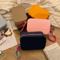 Zipper Pouch Silicone Storage Bag ID Credit Card Holder Lipstick Bags Silicone Makeup Holder Waterproof Large Capacity
